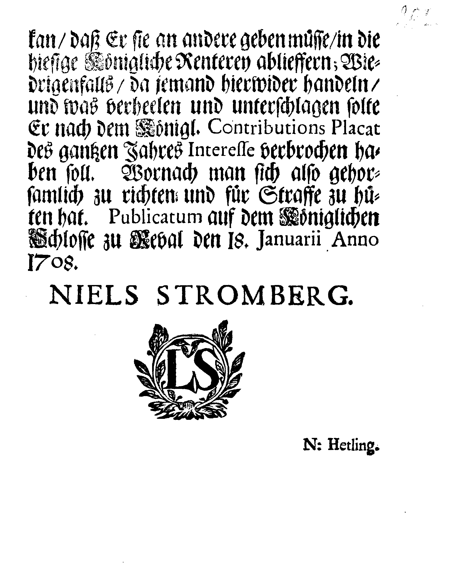 [Nils Strombergi korraldus]