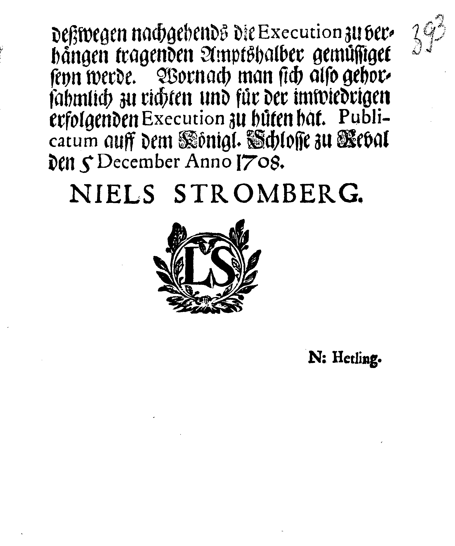 [Nils Strombergi korraldus]