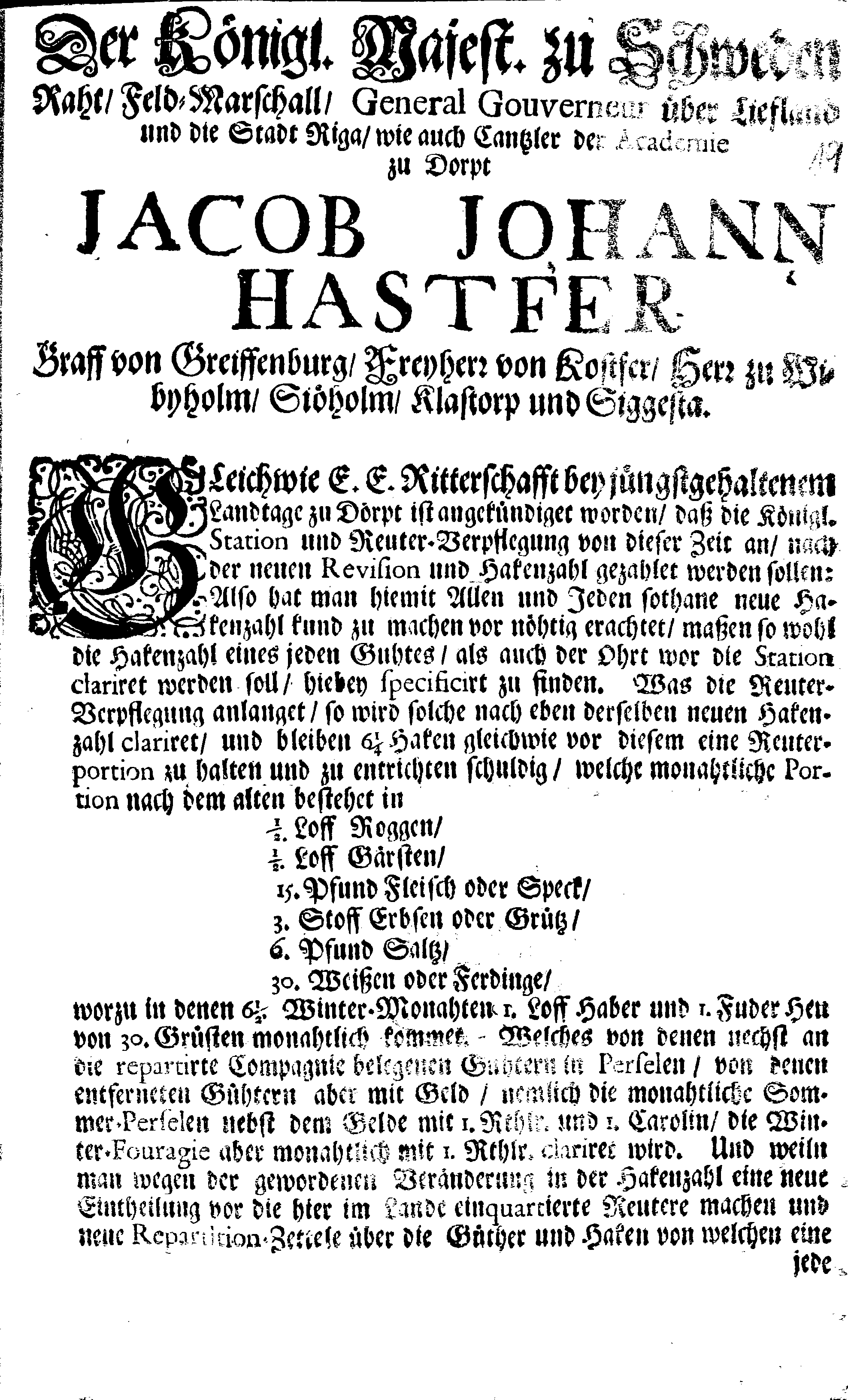 [Jacob Johan Hastferi korraldus]