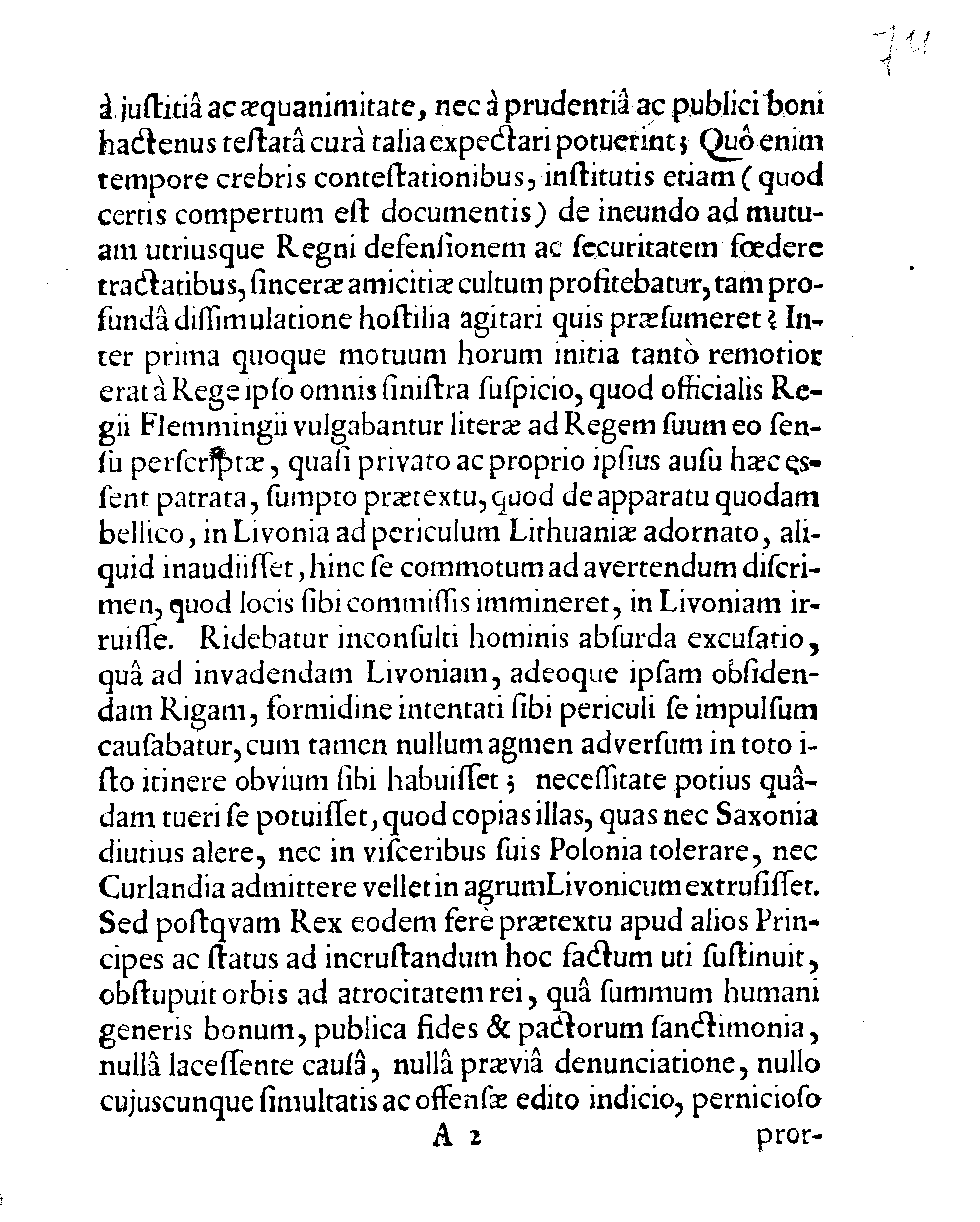 Livonia perfide cruentata Sive De hostili subdolaq[ue] COPIARUM SAXONICARUM in Livoniam irruptione Repraesentatio Aequis rerum aestimatoribus ad Censoriam trutinam proposita