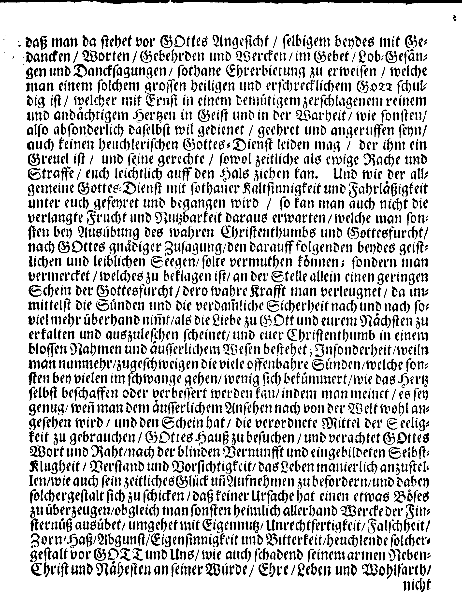 Ihrer Königl. Majest. PLACAT, Wegen Vier allgemeiner, solenner Danck-Fast-Buß- und Bet-Tage, Welche Über gantz Schweden, und dessen unterliegenden Provincien, imgleichen dem Groß-Fürstenthumb Finland samt Ehst-Lief- und Ingermanland, In gegenwärtigem 1695sten Jahre gehalten und gefeyret werden sollen