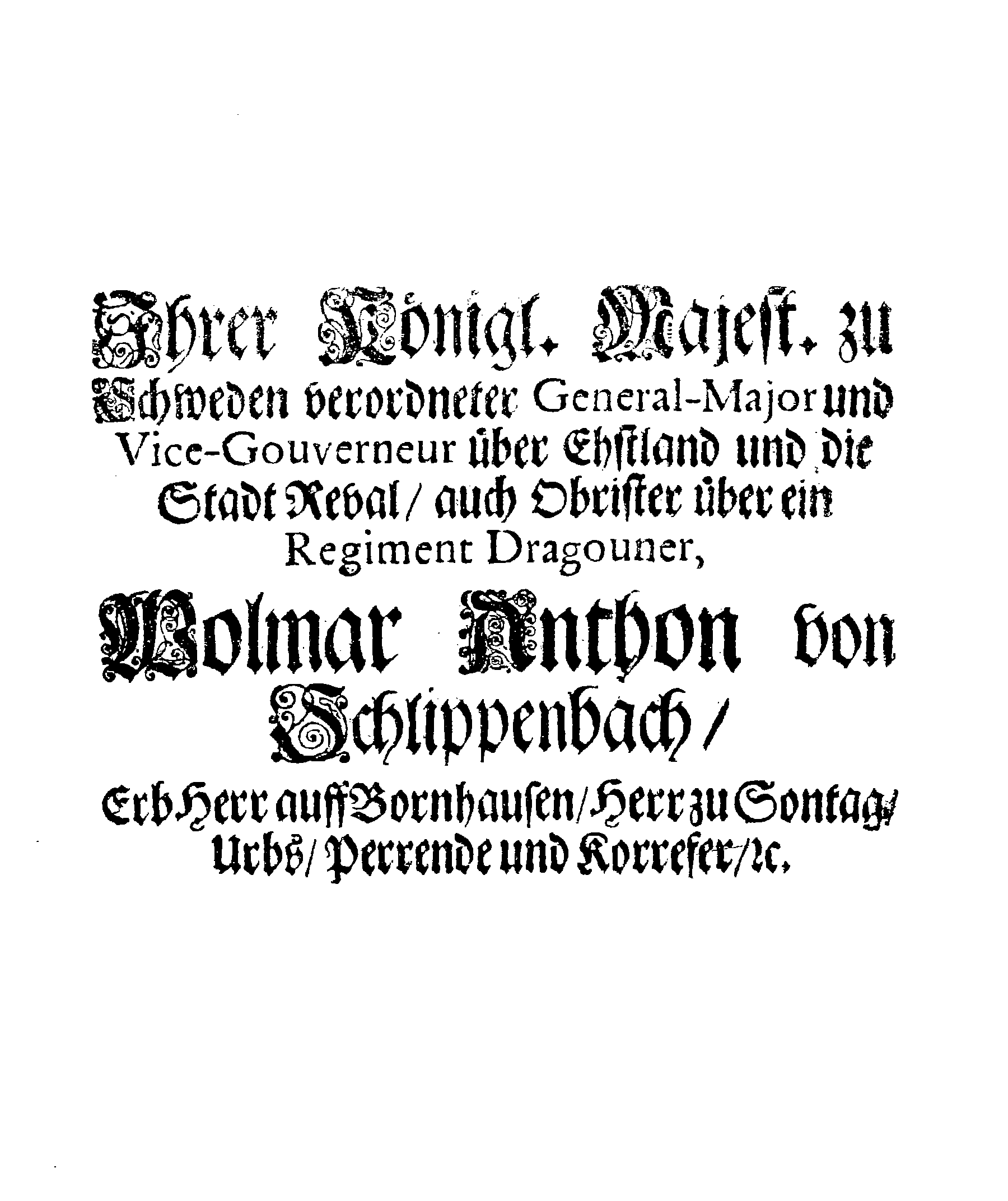 [Friedrich Patkulli korraldus Karl Nierothi nimel]