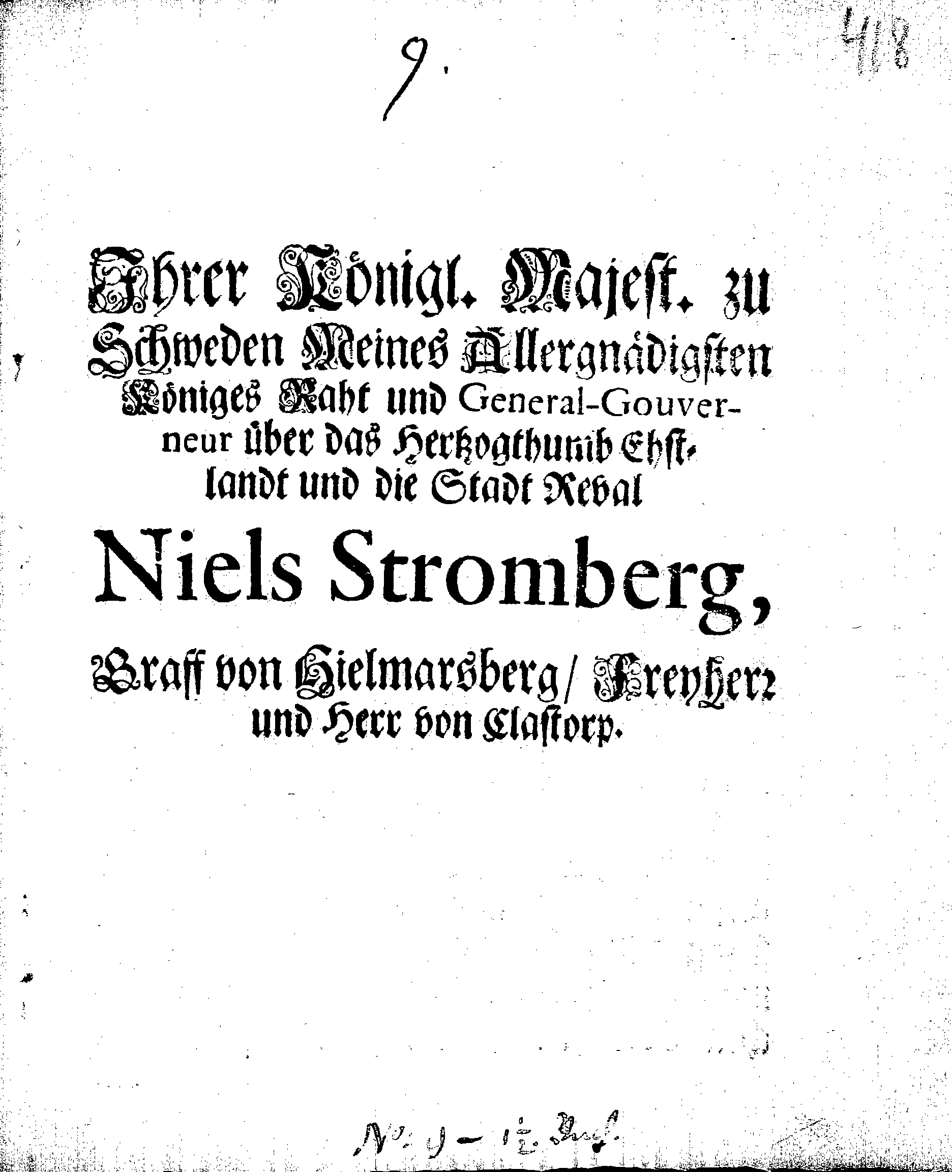 [Nils Strombergi korraldus]