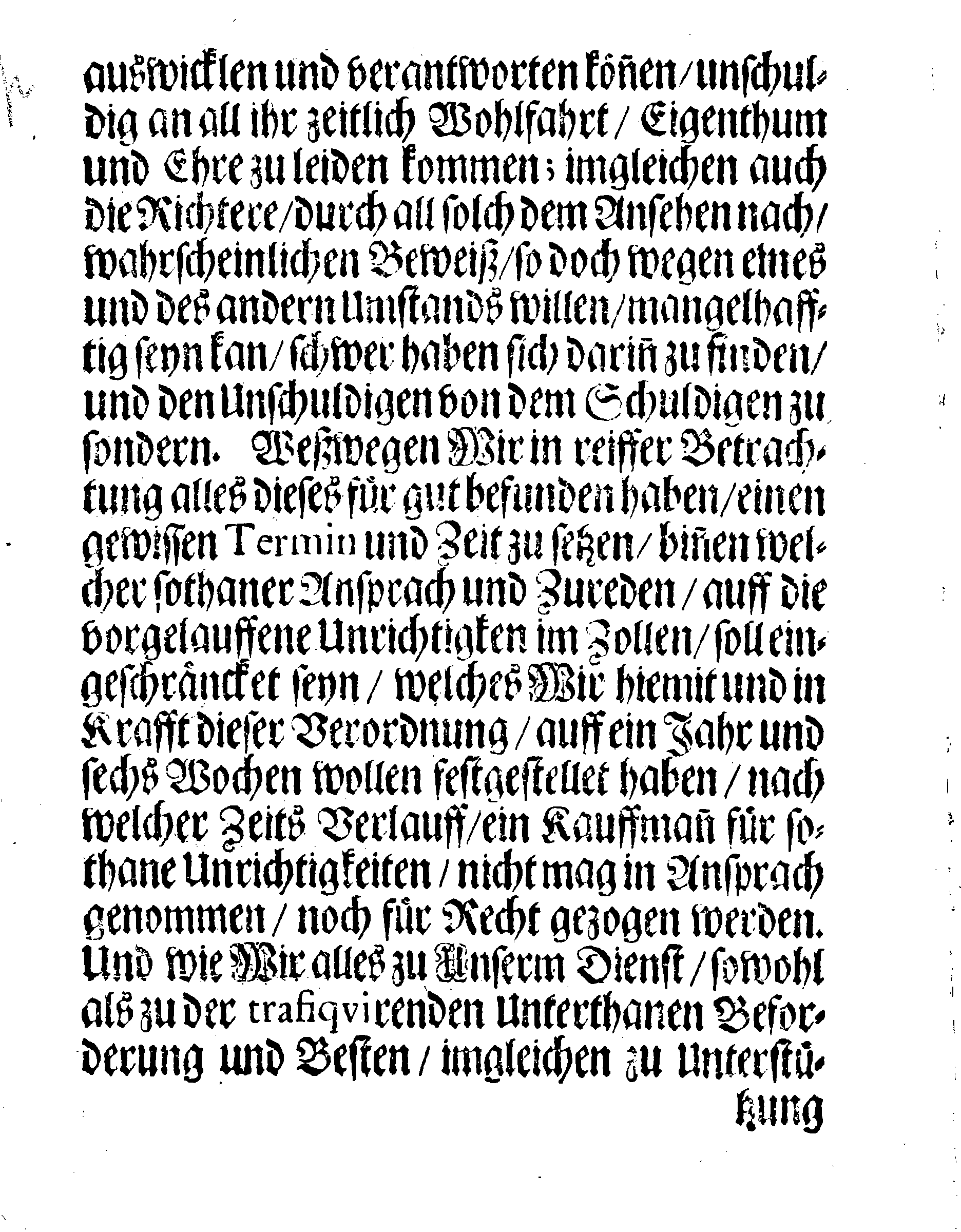 Ihrer Königl: Majest: gnädigste STADGA und Verordnung, Welchergestalt sich zu verhalten mit denen trafiqvirenden von der Bürgerschafft, die da angegeben werden, daß sie einige Unrichtigkeit im Verzollen begangen haben