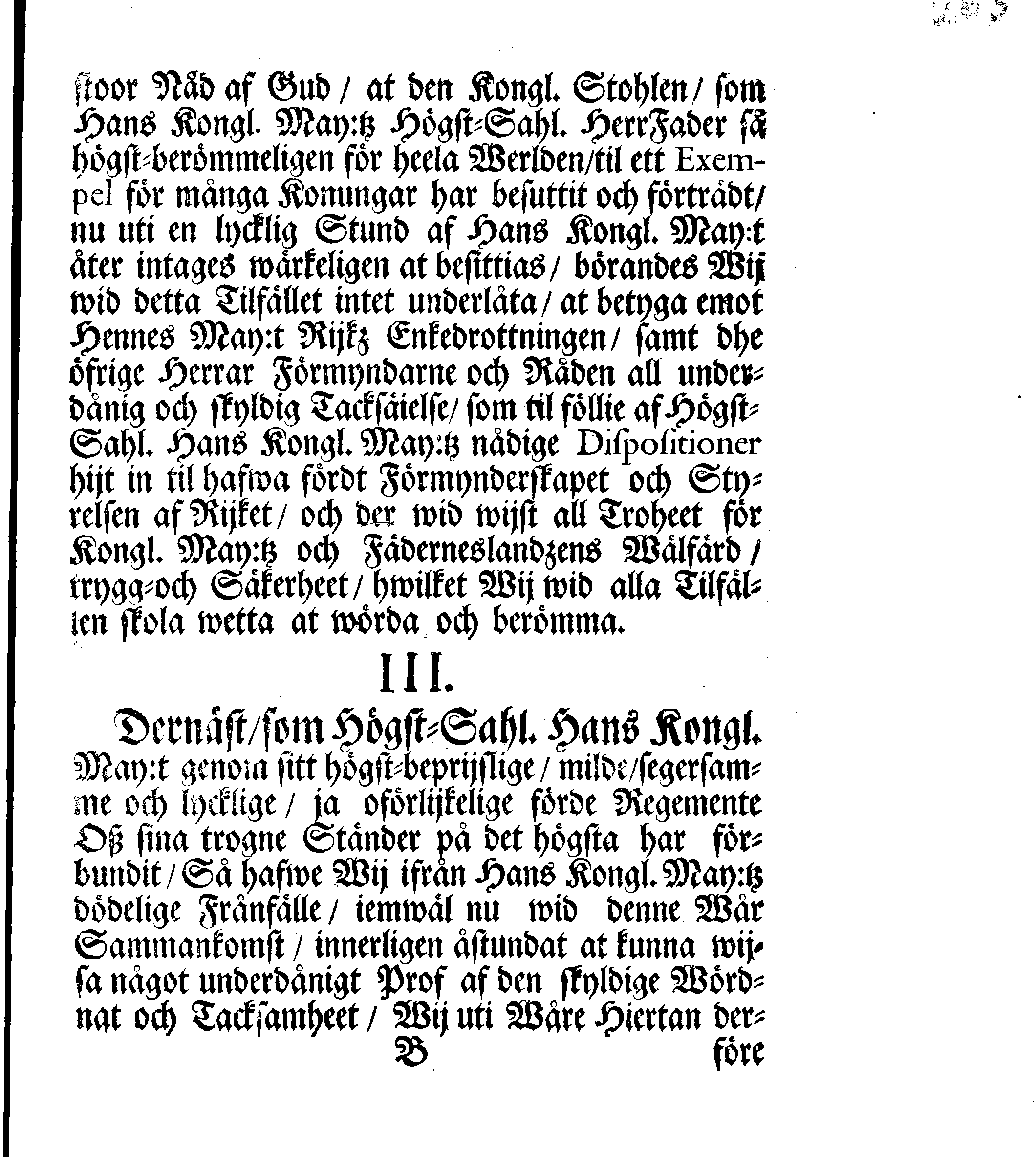 Kongl. May:tz Rådz och Samptelige Ständers Besluth, Giort, samtyckt och förafskedat af them enhalligen på dhen allmänne Rijkz-Dagen, som slötz uti Stockholm den 29 Novembris 1697