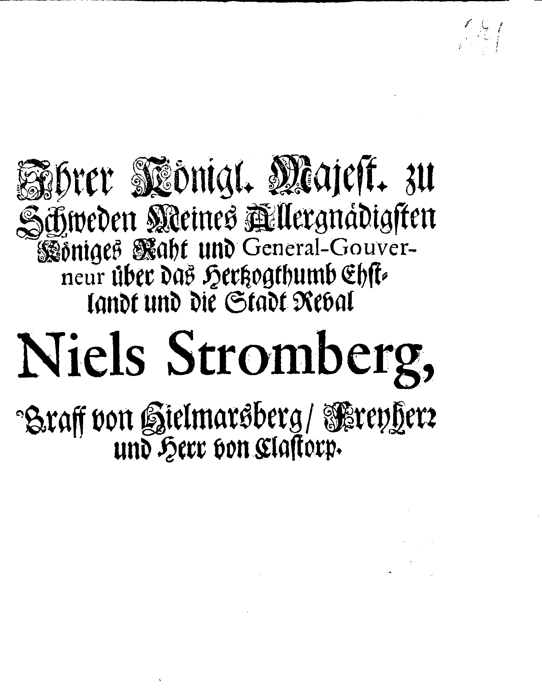 [Nils Strombergi korraldus]